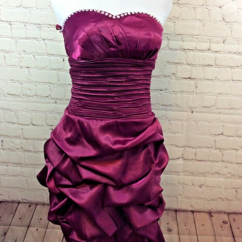 Prom Girl Dancing Queen Purple Party Dress Size XS